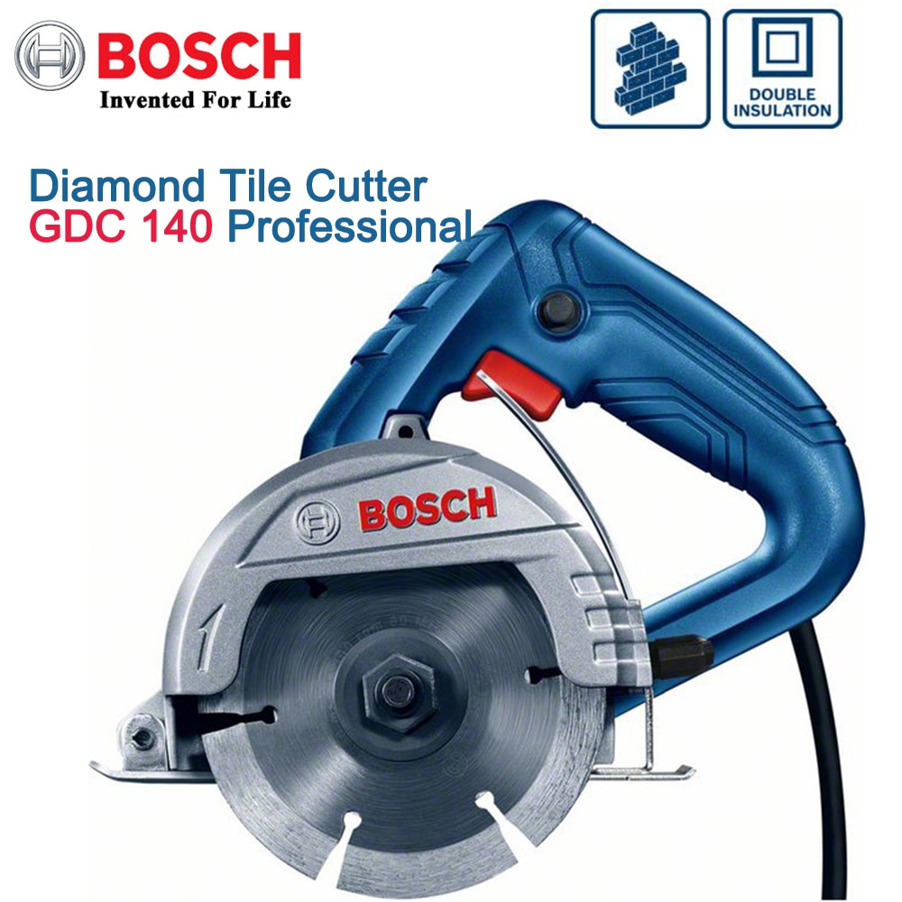 Bosch-GDC 140 전문 다이아몬드 타일 커터 전기 1400W 미니 원형 톱, 다기능 전기 톱 목공 도구